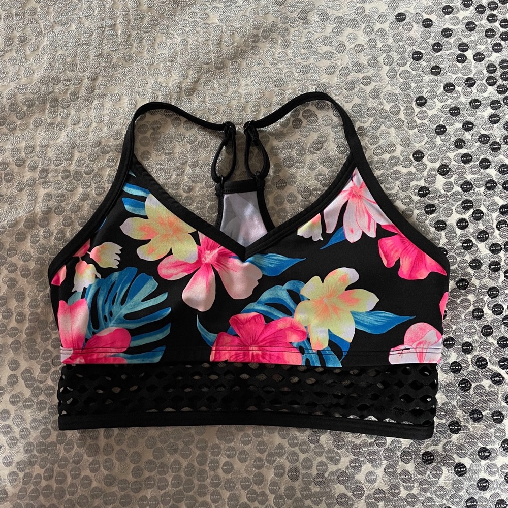 3 for $15//VS PINK Floral Sports Bra